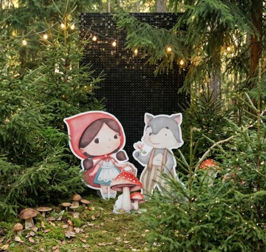 Sarkangalvīte&Vilks stāvfigūru komplekts