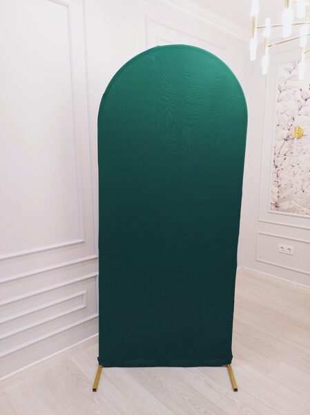 Arkveida statīvs ar SMARAGDZAĻU audumu